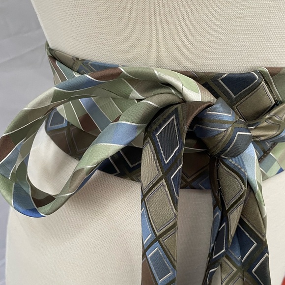 Custom handmade necktie obi wrap belt - Picture 8 of 10